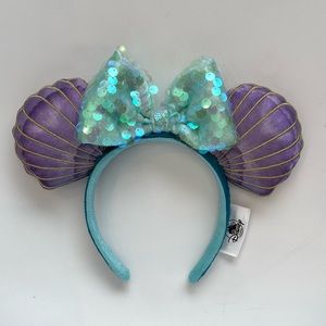 Authentic Disney Parks Ariel Ear Headband - The Little Mermaid 30th Anniversary